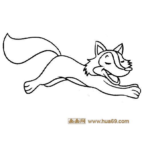 奔跑的小狐狸1│动物简笔画