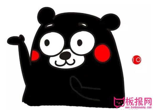 卡通简笔画，又呆又萌的熊本熊简笔画教程