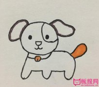 可爱的小狗简笔画，迎接2018狗年到来