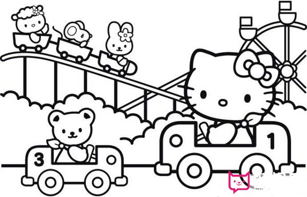 Holle Kitty凯蒂猫简笔画大全