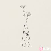 好看的中国风简笔画,瓷器设计