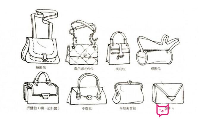 日常用品简笔画，各种包包简笔画大全