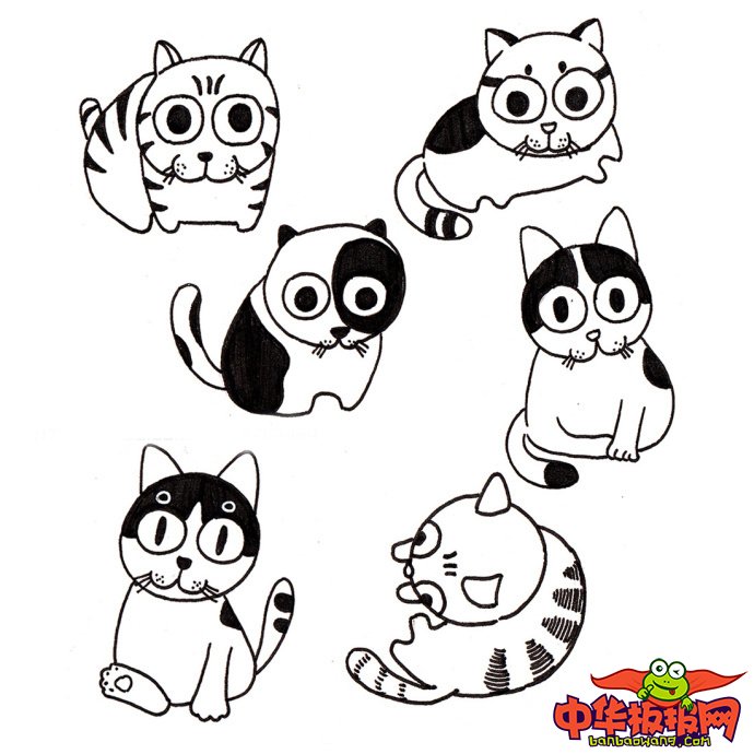 简单又漂亮小猫怎么画，小猫咪简笔画图片大全
