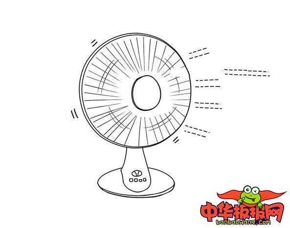 夏天又美丽又简单的画，电风扇简笔画图片