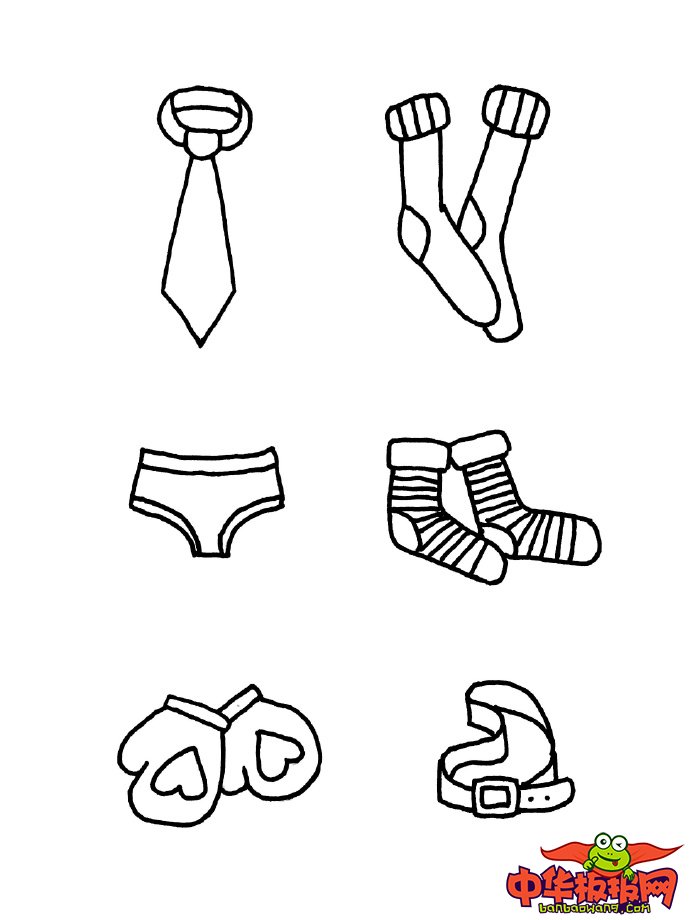 幼儿简笔画图片带颜色，幼儿���服简笔画图片大全集