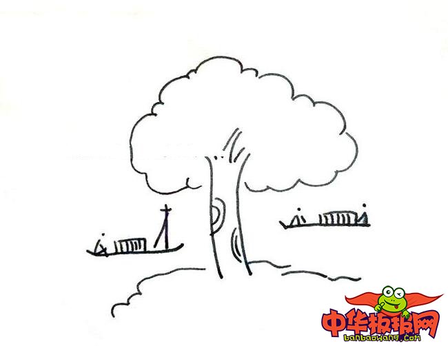 美丽大自然风景简笔画图片，风景画大全简单又好看（9张）