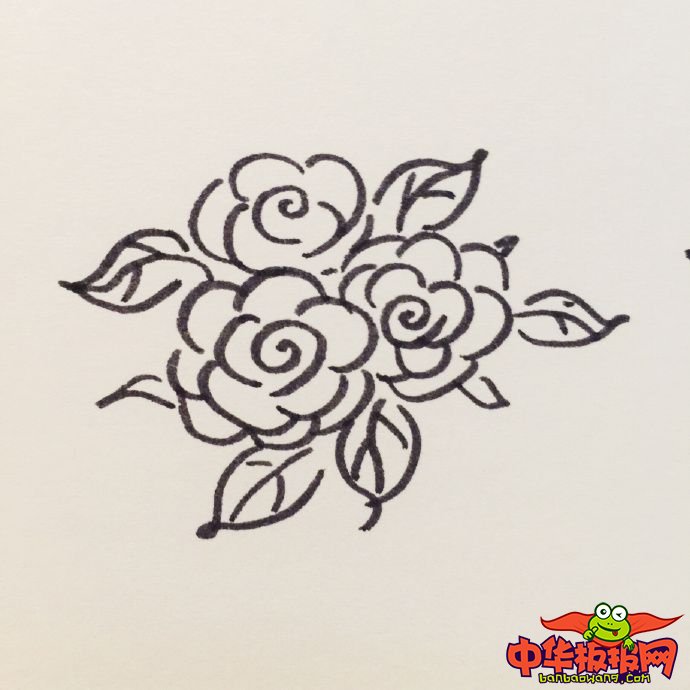 玫瑰花怎么画简单好看，玫瑰花简笔画图片大全