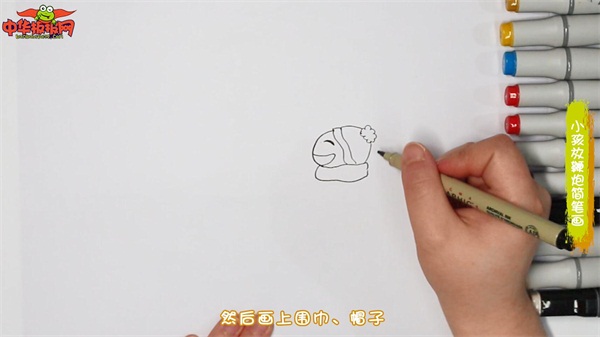 小孩放鞭炮简笔画