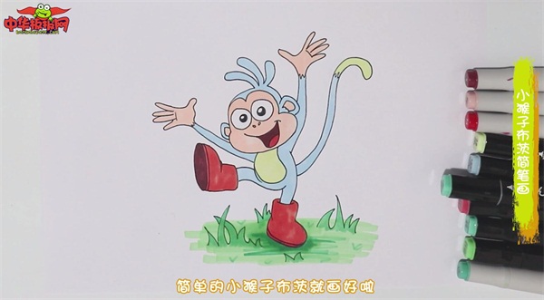 小猴子布茨简笔画