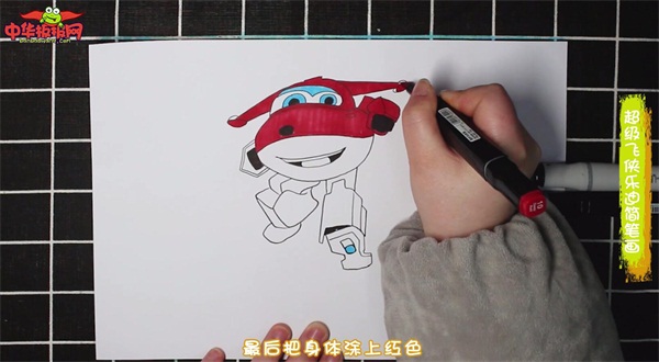 超级飞侠乐迪简笔画