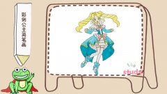 彩俐公主简笔画步骤