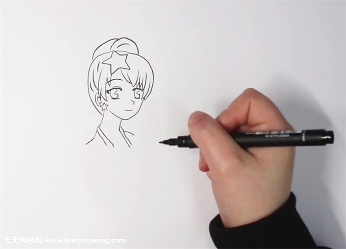 贝贝和雅雅简笔画