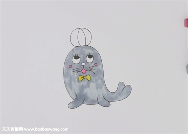 海狮怎么画