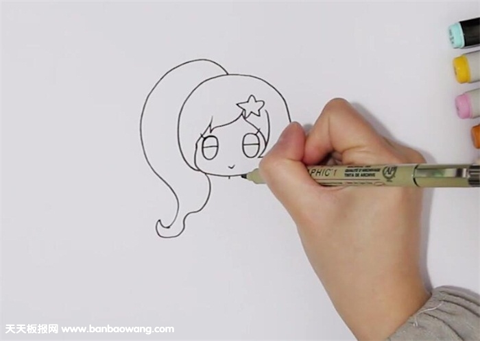 雅雅公主简笔画