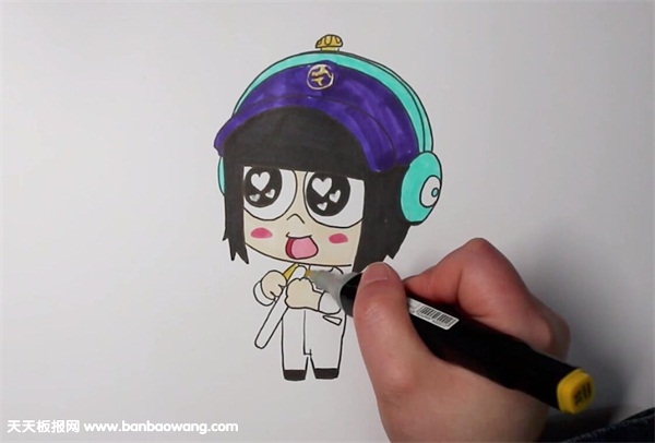 宅博士简笔画