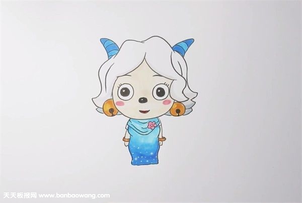 丽羊羊简笔画