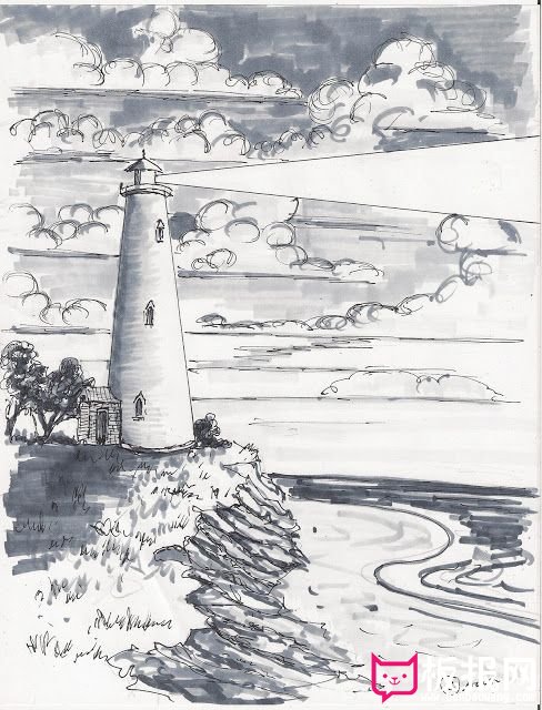 风云残卷的海边瞭望塔风景，极具人气