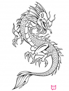 中国龙的画法，简笔画龙