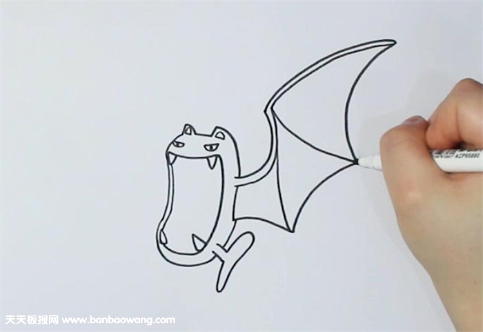 大嘴蝠简笔画