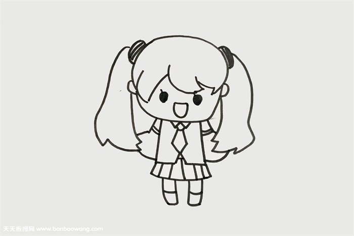 初音怎么画