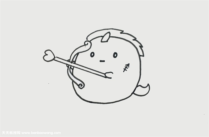 射手座怎么画