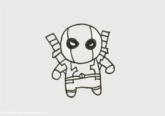 死侍全身怎么画