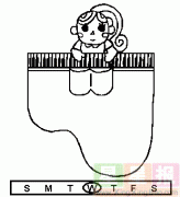 漂亮女孩在弹钢琴简笔画